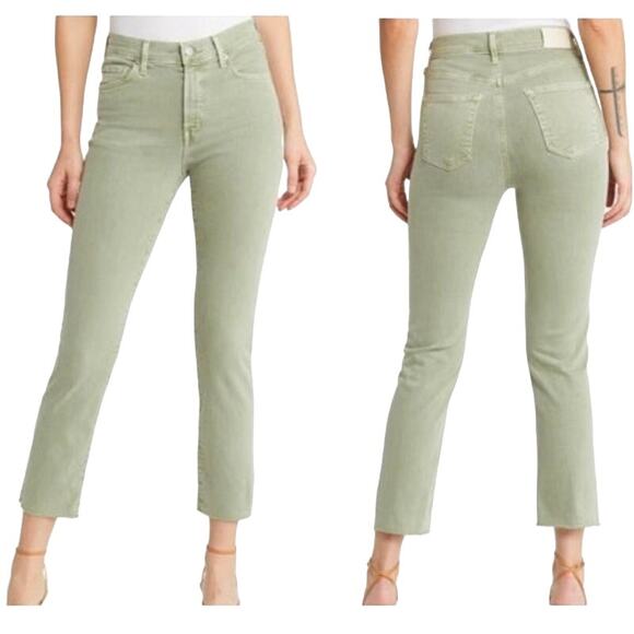 Edwin Womens Bree Hi Waist Skinny Ankle Jeans Stretch - Sage - Size 25 - $168 - Picture 1 of 10